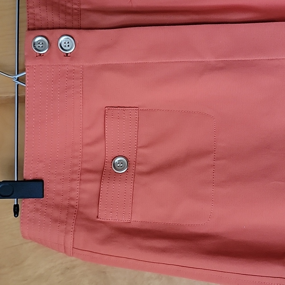Talbots Orange Wide Waistband Skirt - Picture 3 of 10